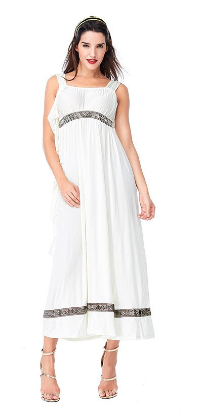 Purim Ladies Roman Princess Toga Fancy Dress Halloween Greek Olympic Goddess Grecian Outfit Arabic Prince Caesar Costume for Men: Women / XL