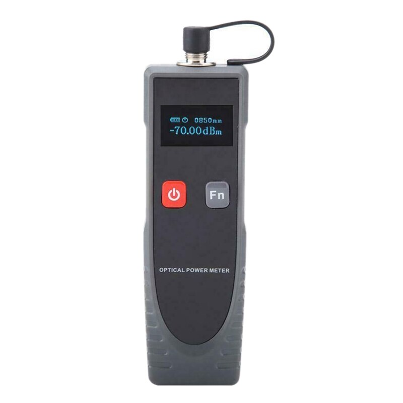 WT65 Optical Power Meter Digital Power Factor Meter, -70-6DBm with 6 Optic Wave Length, Portable Fiber Optic Cable Tester with F