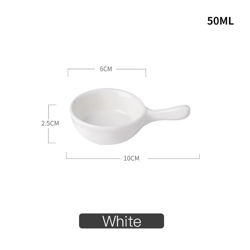 Cerámica original, plato de colores, platos domésticos de trompeta, para restaurante, tazón de cerámica blanco y rosa: white
