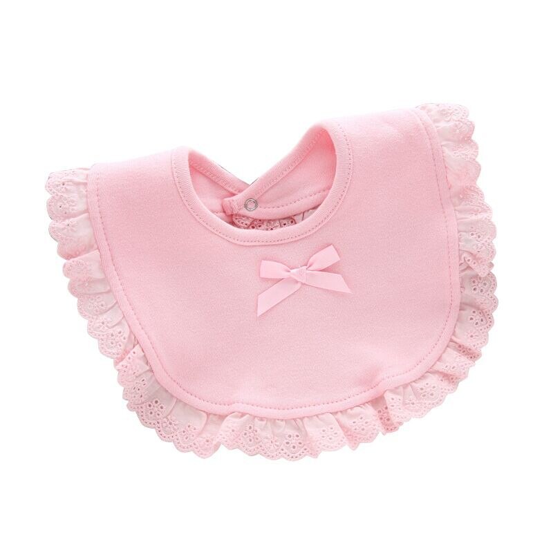 Modieuze Kant Katoen Pasgeboren Lace Strik Baby Bib Slabbetjes Leuke Meisje Jongen Baby Bib Baberos Baby Speeksel Handdoek