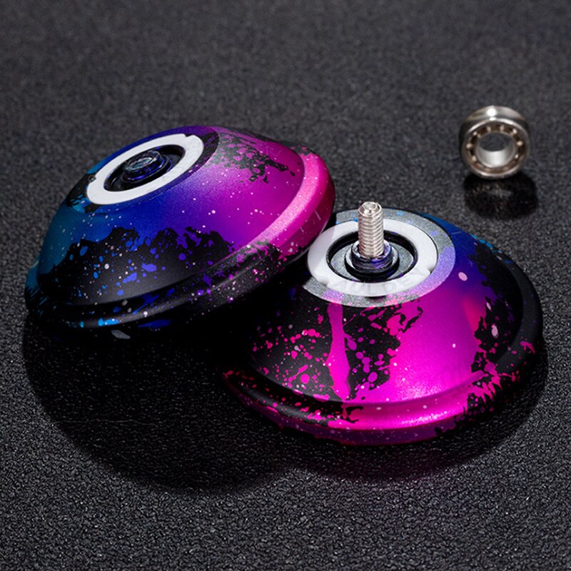 1Pc Metal Aluminium Yoyo Professionele Met 10 Bal Kk Dragende Hoge Snelheid Yoyo