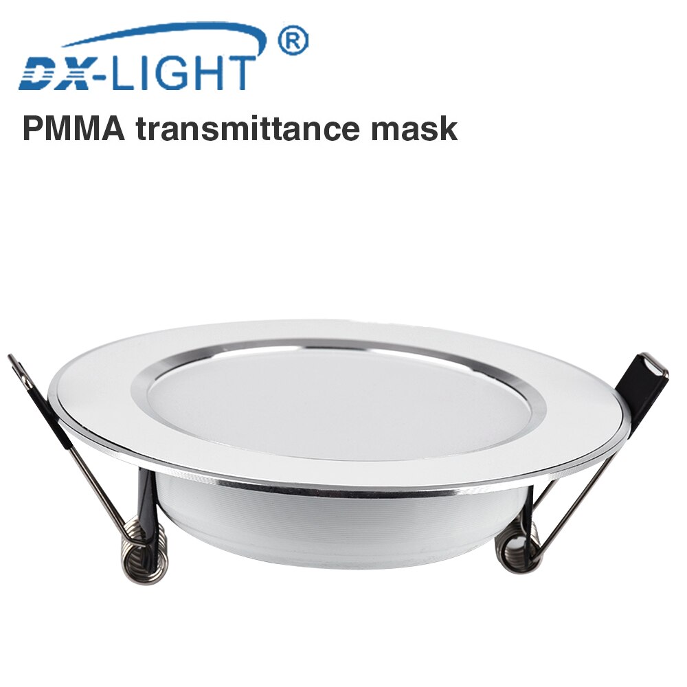 Ultrathin Silver LED Downlight Ceiling lamp 5W 9W 12W 15W Warm white Natural white Cold white 3 Color Led Down light AC 220~240V