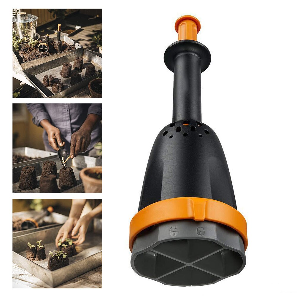 Soil Blocker Maker Soil Block Manual Tool Ergonomic Handle Create Soil Block Plant Seedling Greenhouse Tool Garden Accessories