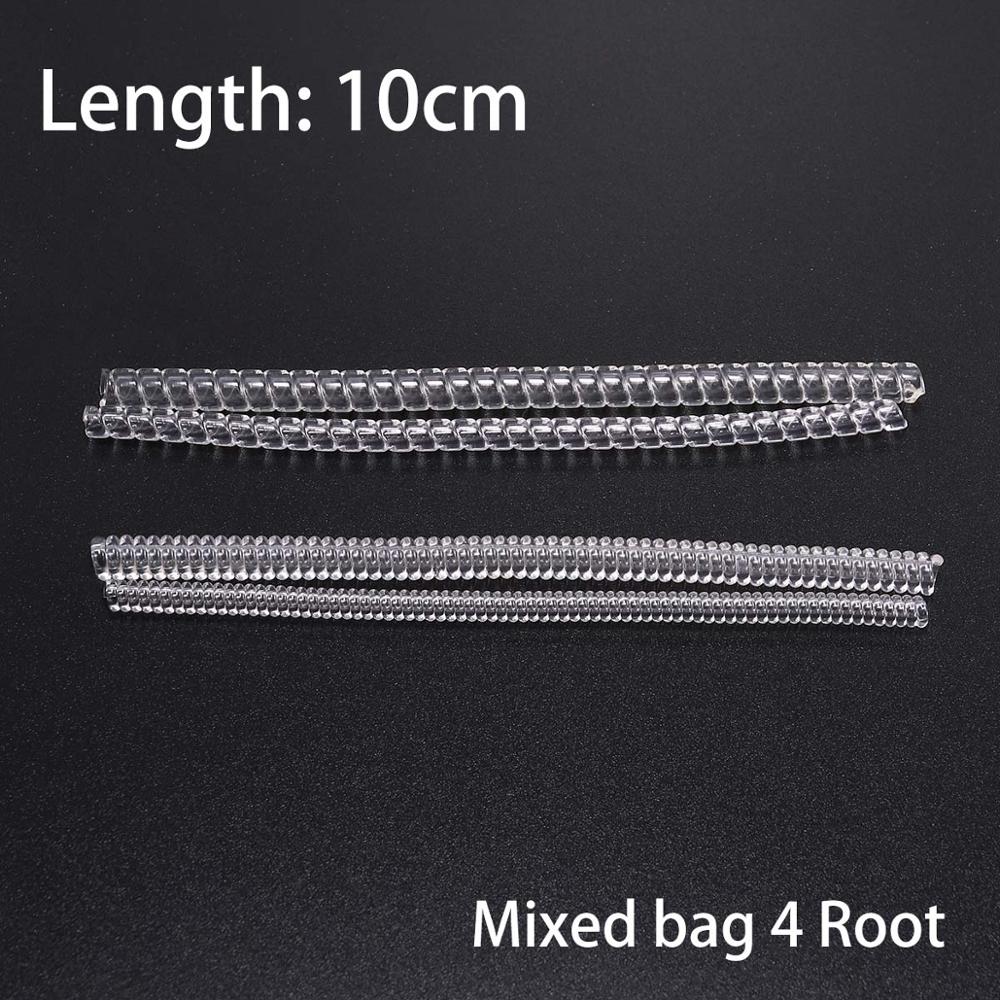 4 unids/lote herramientas de anillo transparente a base de espiral anillo de resorte ajustador de tamaño protector tensor reductor herramienta de redimensionado para joyería: Gris