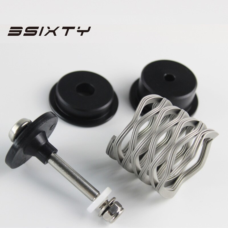 3SIXTY Titanium Bolt Sand Blast Wave Spring Rear Shock Suspension Shox for Brompton Bicycles: General Bolt-blast