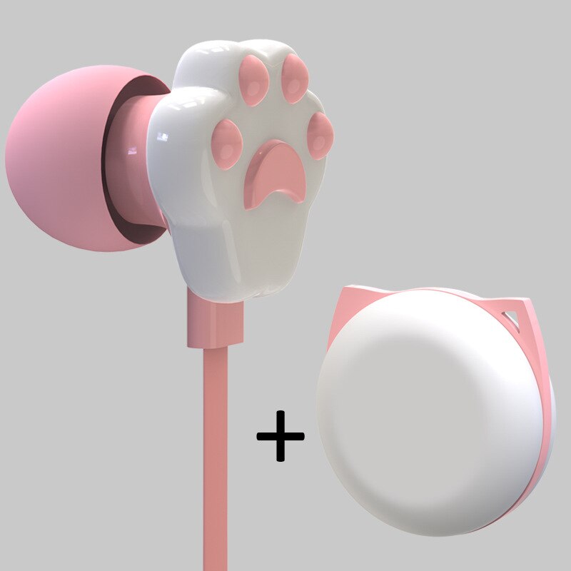 Cute Donuts Macaron Earphone 3.5mm In-ear Stereo Wired Earbuds with Mic Earphone Case for Kids Girls MP3 for IPhone Xiaomi: Style 2 Pink