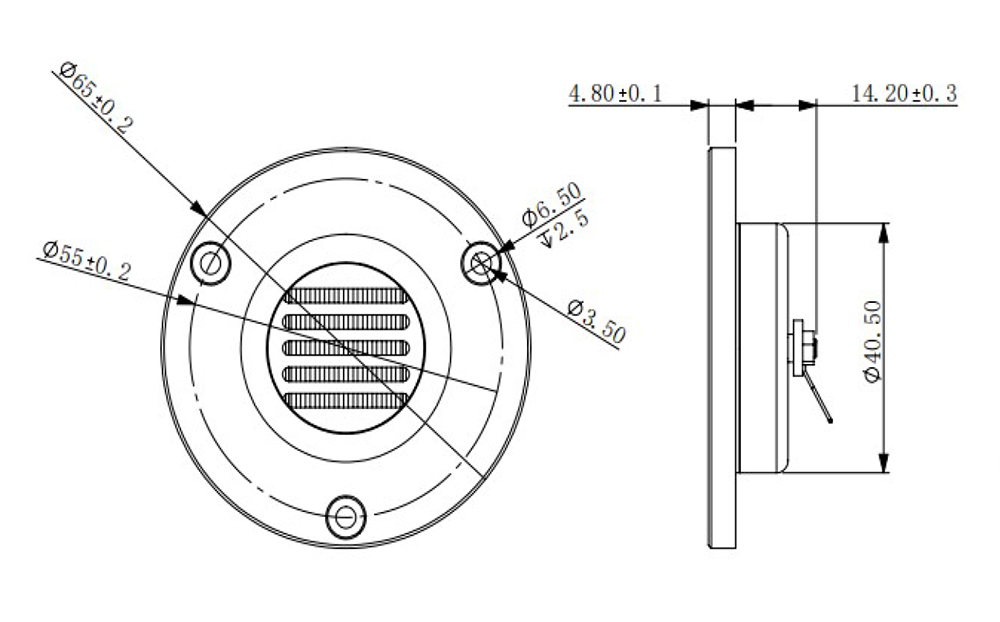 2 Stuks 1.5Inch Lint Tweeter Speaker 30W 4/8ohm Hifi Treble Luidspreker Amt Air Motion Transformator Planar auto Tweeter Diy Thuis