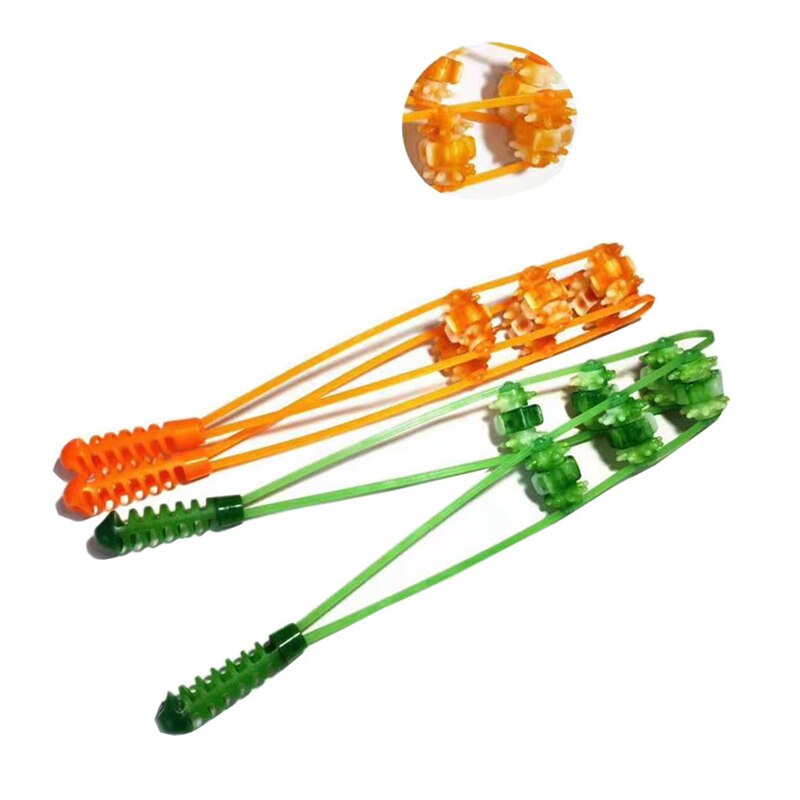 Hand-held Three-bead Pull Back Roller Massage Back Massager Tickle Stick Back Acupressure Relieve Fatigue and Relaxation Tool