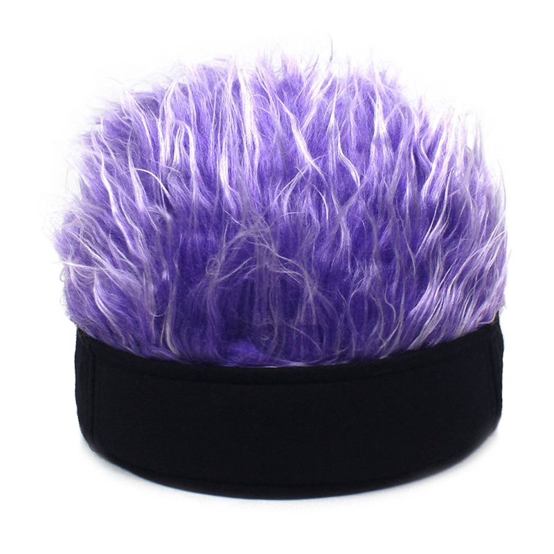 Gorra de béisbol con pelos con púas, peluca, sombrero de béisbol con pelucas con púas, sombrilla concisa informal para hombres y mujeres, visera ajustable, 2022: Púrpura claro