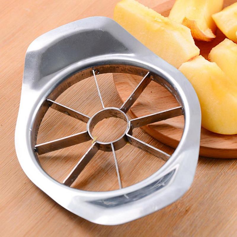 Roestvrijstalen fruit- en groentesnijder, appel- en perensnijder, appelschiller, fruitmes, saladegereedschap, keukenbenodigdheden, gadgets