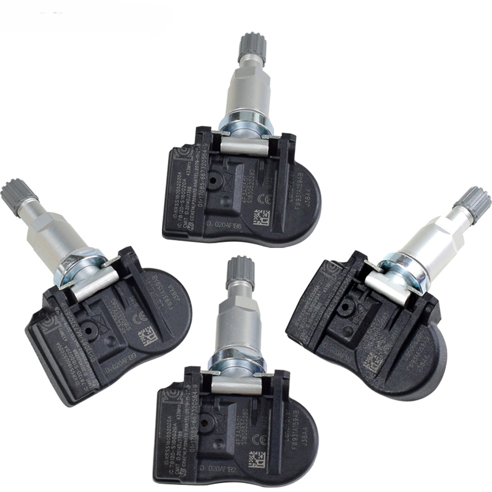 4PCS TPMS Tire Tyre Pressure Monitoring System Sensor FW93-1A159-AB For Peugeot 207 208 307 407 408 508 607 807 1007 433MHz: Four Pieces