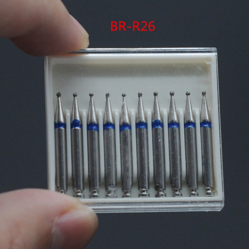 Zahnmedizin Diamant Bohrer 10x Niedriger Geschwindigkeit Für RA 2,35mm Schaft Handstück Polierer Für Zahnarzt Labor