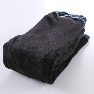 Pantalones para bebés y niños, pantalones vaqueros rasgados informales de otoño e invierno, pantalones elásticos de cintura elástica con bolsillo de terciopelo para niñas de 2, 3, 4, 5, 6 y 7 años