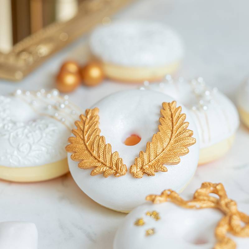 Simulation kage mad model bryllup platin donut dessert bord scene layout vindue dekoration skyde rekvisitter