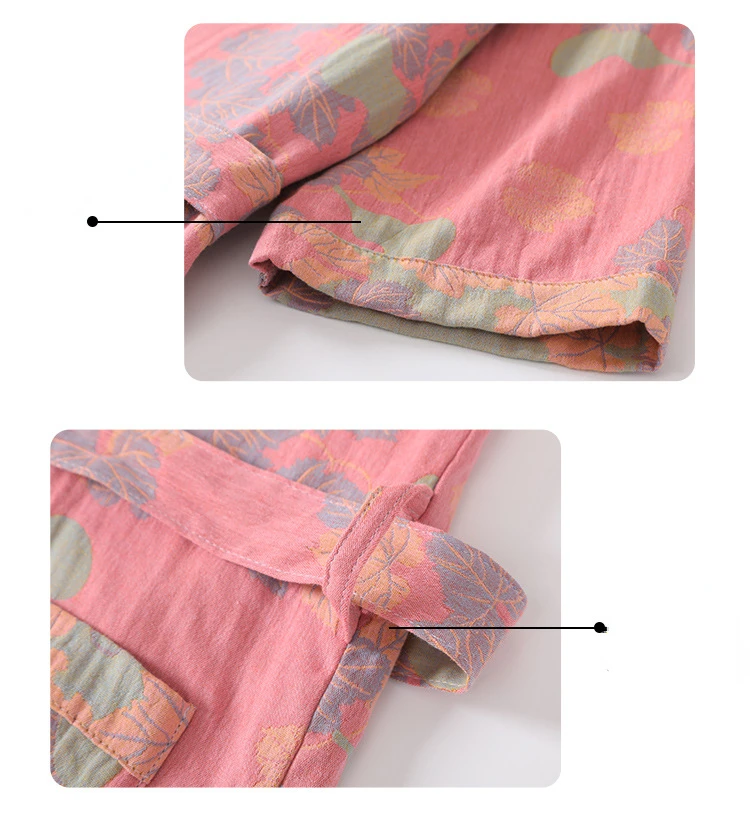 Katoenen Badjas Voor Koppels Lente En Zomer Dunne Stijl Korte Mouw Pyjama Kleding Vrouwen Absorberende En Sneldrogende Badjassen