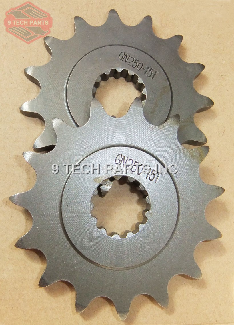 Gn250 sp250 sp350 sp400 sp500 modifiserte deler fremre tannhjul motorhjul 15t 16t 17t 27511-32401