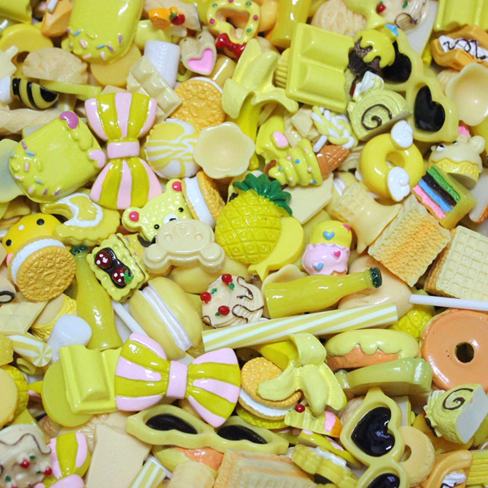 50 sztuk Slime Charms wielkanoc DIY Craft Making żywica zestaw biżuterii żywica Flatback szlam tworzenie koralików dostaw DIY Scrapbooking rzemiosło: 6