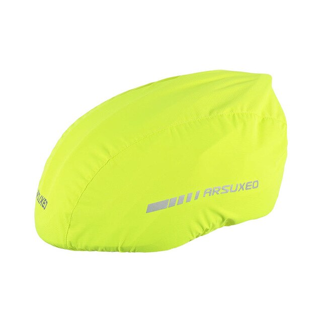 Arsuxeo Fietsen Helm Covers Winddicht Waterdicht Bike Caps Mtb Road Fiets Regenhoes Caps Stofdicht Reflecterende PC08: PC08 green