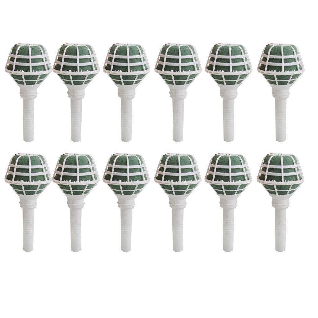 Oasis 12 styk blomsterholder blomsterskum oasis buket posy holder til bryllup brudeblomst gør-selv-blomstret skum