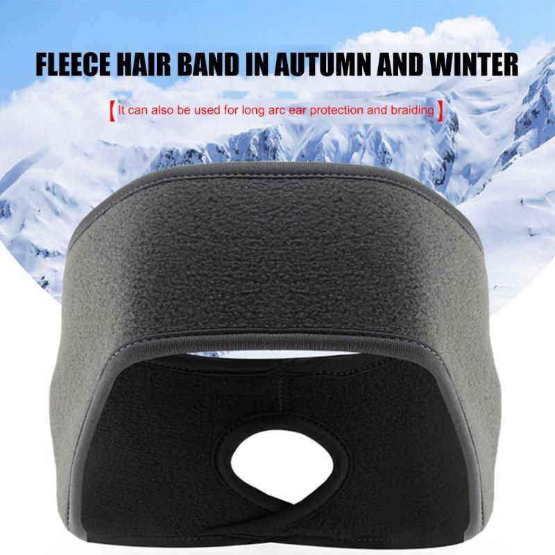 Winddicht Fleece Oor Bescherming Paardenstaart Hoofdbanden Vrouwelijke Zweetband Outdoor Running Fietsen Sport Warm Houden Haarband