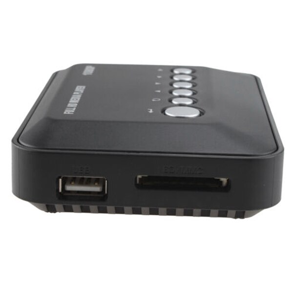 Multi-tv mediaspelare hdmi 1080p hd-stöd usb sd mmc rmvb  mp3 avi mpeg mkv och crt med eu-kontakt