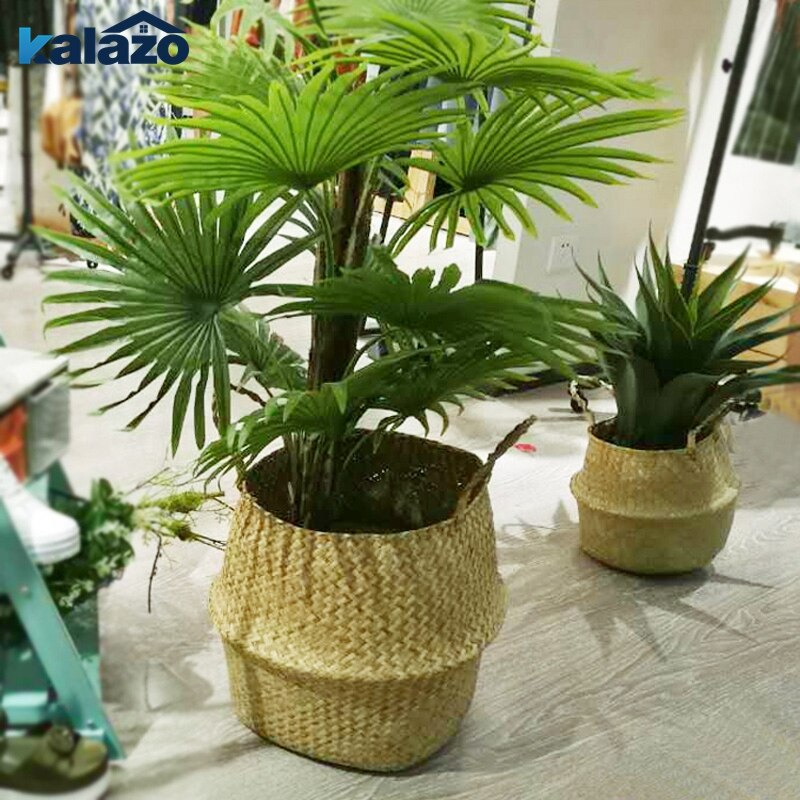 Folding Basket Seaweed Wicker Baskets Dirty Laundry Storage Basket Home Storage Simple Decoration