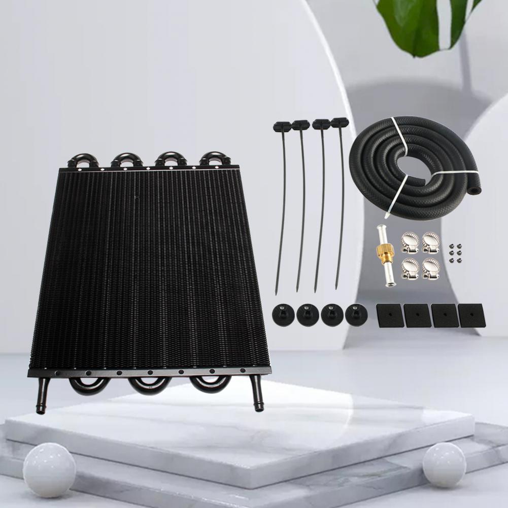 Oil Cooler Wide Application Durable Aluminum Alloy Engine Oil Cooling System Kit for Car
