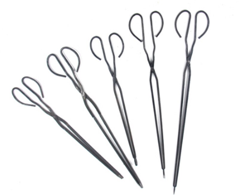 BBQ Home fire tongs long handle flat garbage garbage pickers hand iron pliers sanitation cleaning folder barbecue charcoal clamp