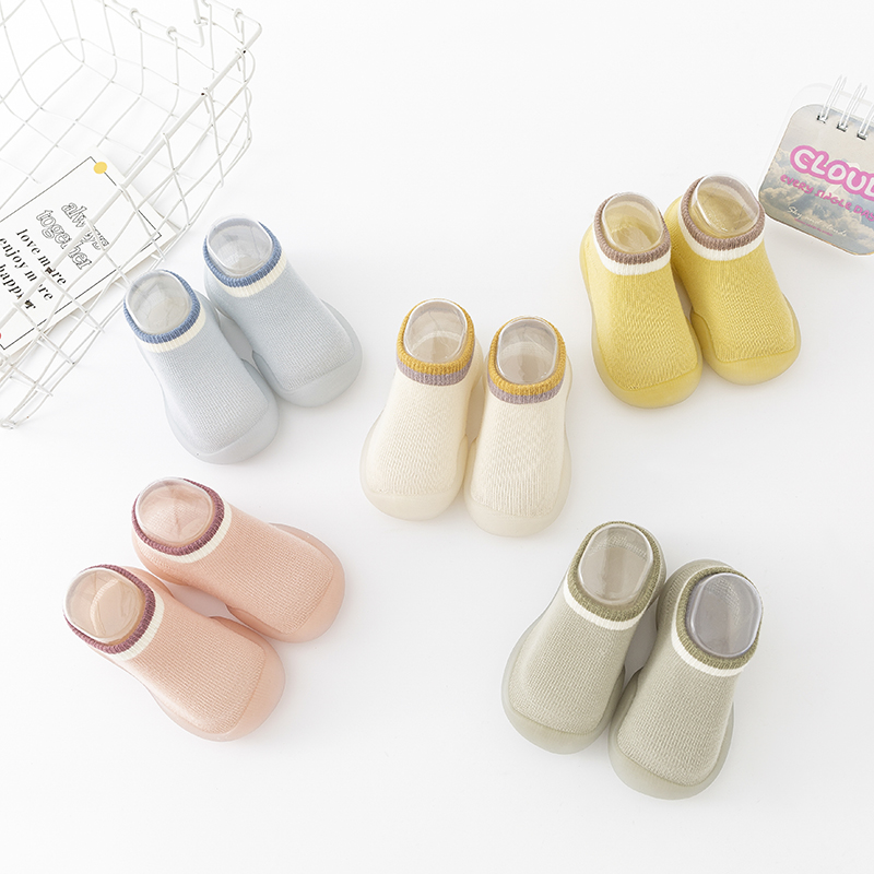 neonato ragazze primavera proprietà scarpe neonato bambino colore caramella scarpe da pavimento antiscivolo bambini unisex 0-3Y calzini di cotone scarpe