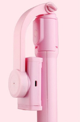 4 in 1 kabelloser bluetooth-kompatibler selfie-stick mit led-fotoleuchte, faltbarem stativ/einbeinstativ für iphone, xiaomi und huawei: Rosa