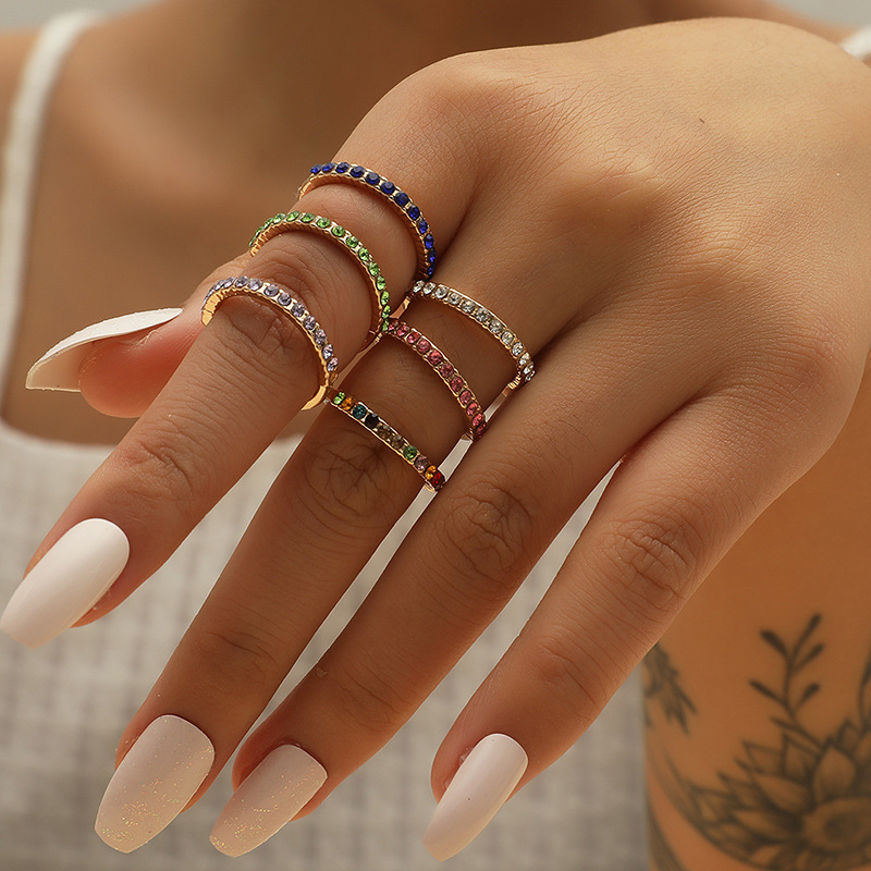 Carlidana mini zirkonia 12 geboortesteenringen voor dames, roestvrij staal, goudkleurige vingerring, verlovings- of trouwsieraad