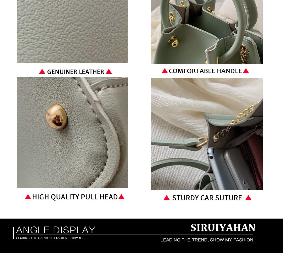 Siruiyahan Leer Vrouwen Tas Emmer Tas vrouwen Schoudertas Solid crossbody tassen voor vrouwen bolsa feminina