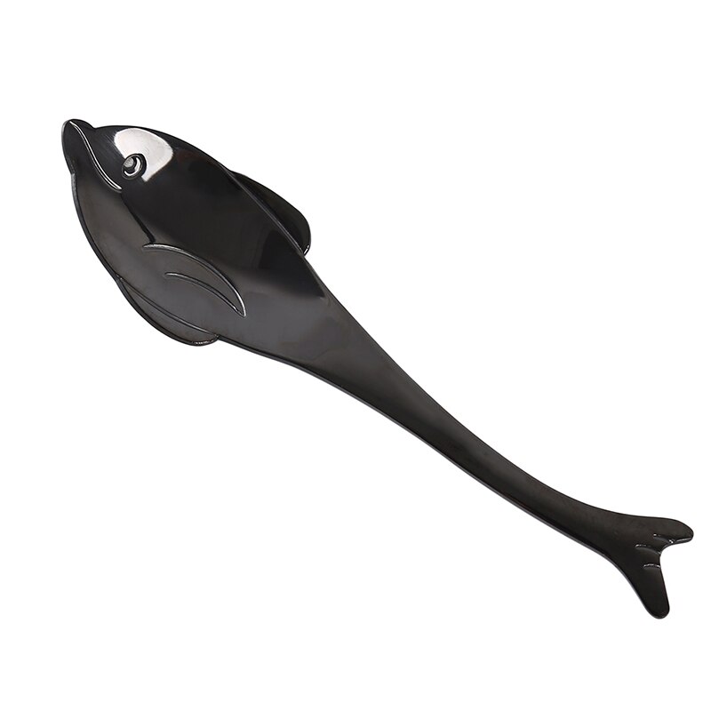 Multicolor Household Coffee Milk Stirring Spoon Stainless Steel Cutlery Dolphin Shape Teaspoon Kitchen Accessories