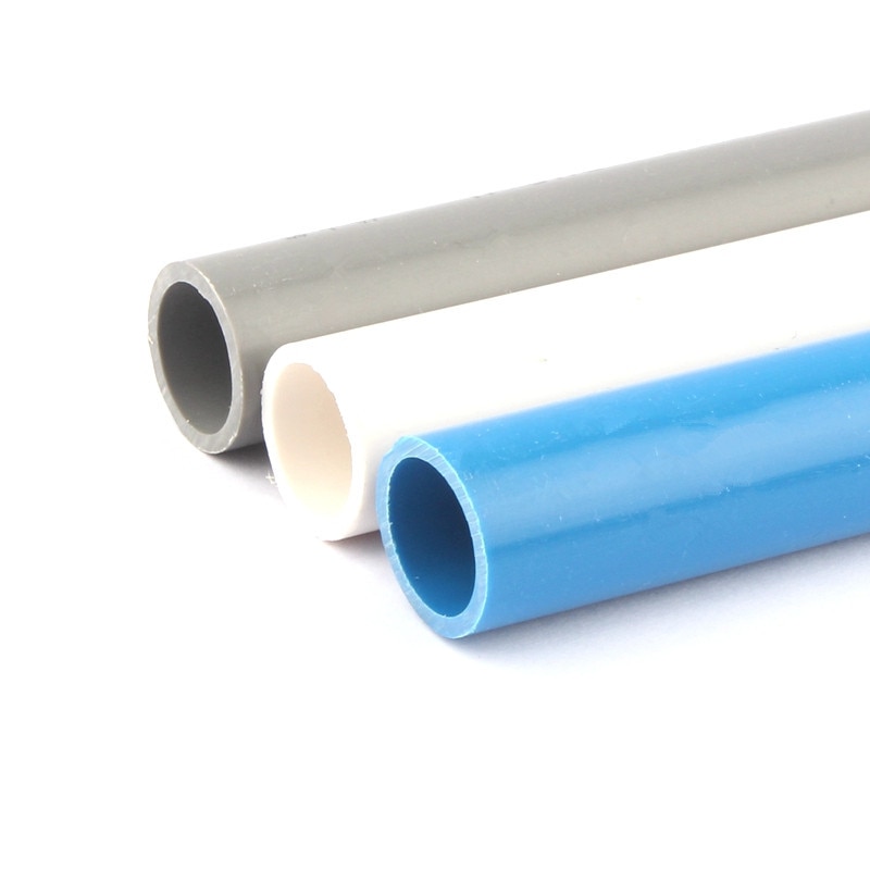 12pc 50cmLength PVC Pipe (O.D 20mm*2mm) Home Garden Irrigation Tube Fish Tank PVC Water Pipe Three Colors For Choosing