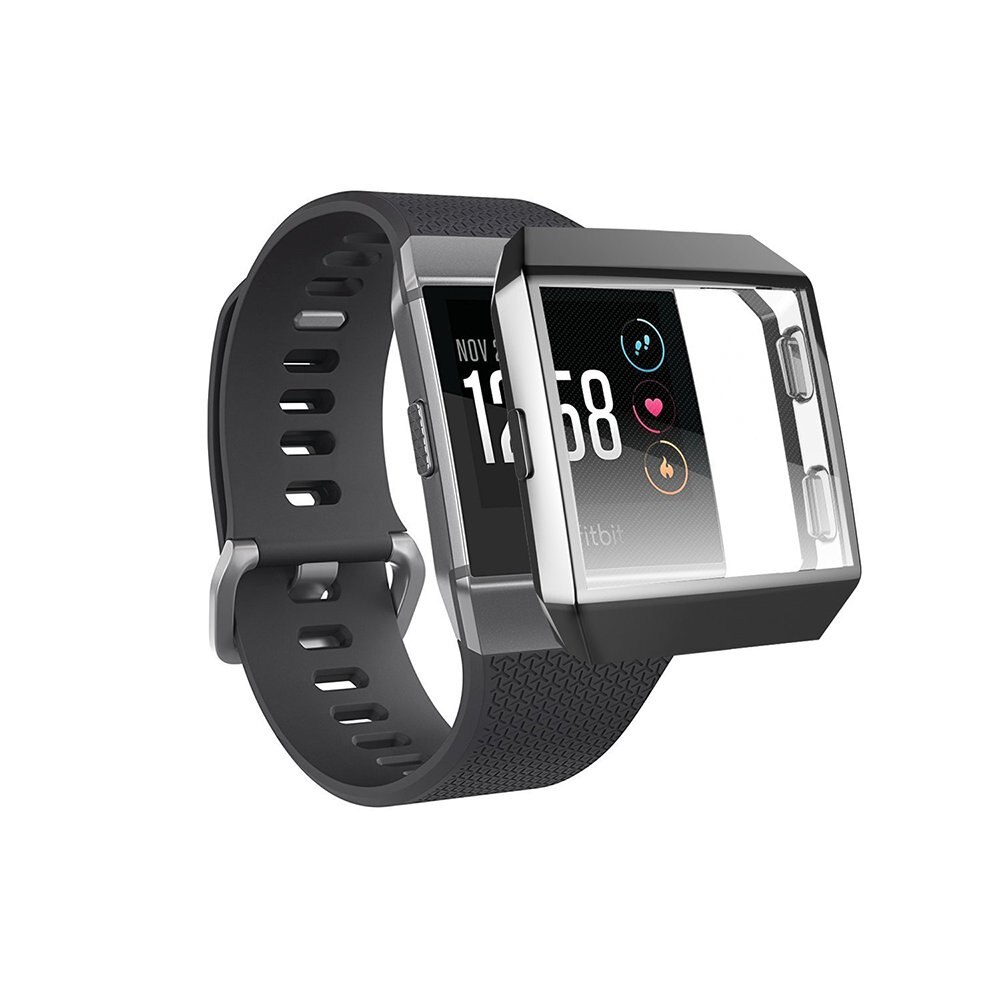 Horloge Tpu Beschermhoes Voor Fitbit Ionische Siliconen Screen Anti-Vallen Stof Bescherming Soft Case