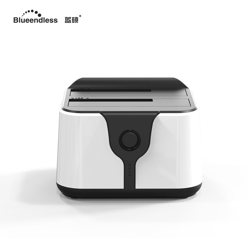Blueendless USB 3.0 Hdd Enclosure Support 4tb Capacity 3.5 2.5 Inch Hdd Clone Station 2 Bay with Plastic Hdd SSD Stock Station