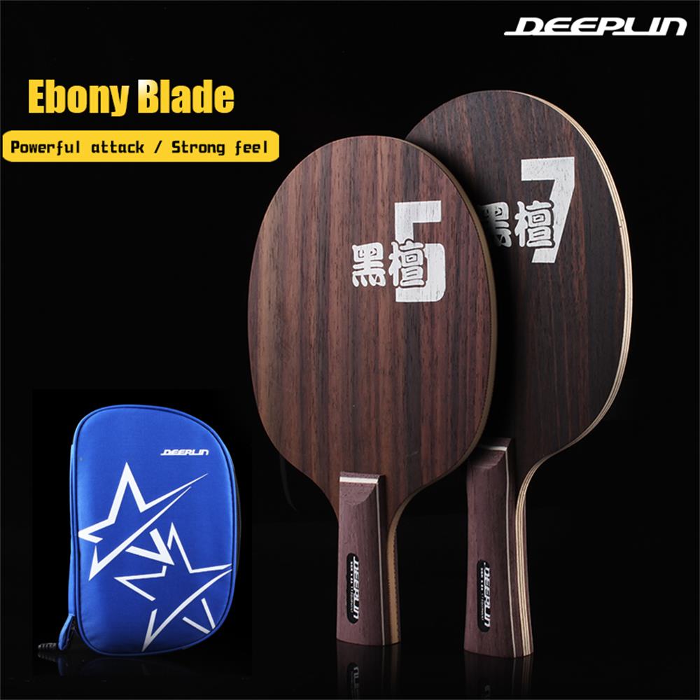 Original Deeplin Ebony 5 Ebony 7 Table Tennis Blade Table Tennis Racket Offensive Arc Ping Pong Blade