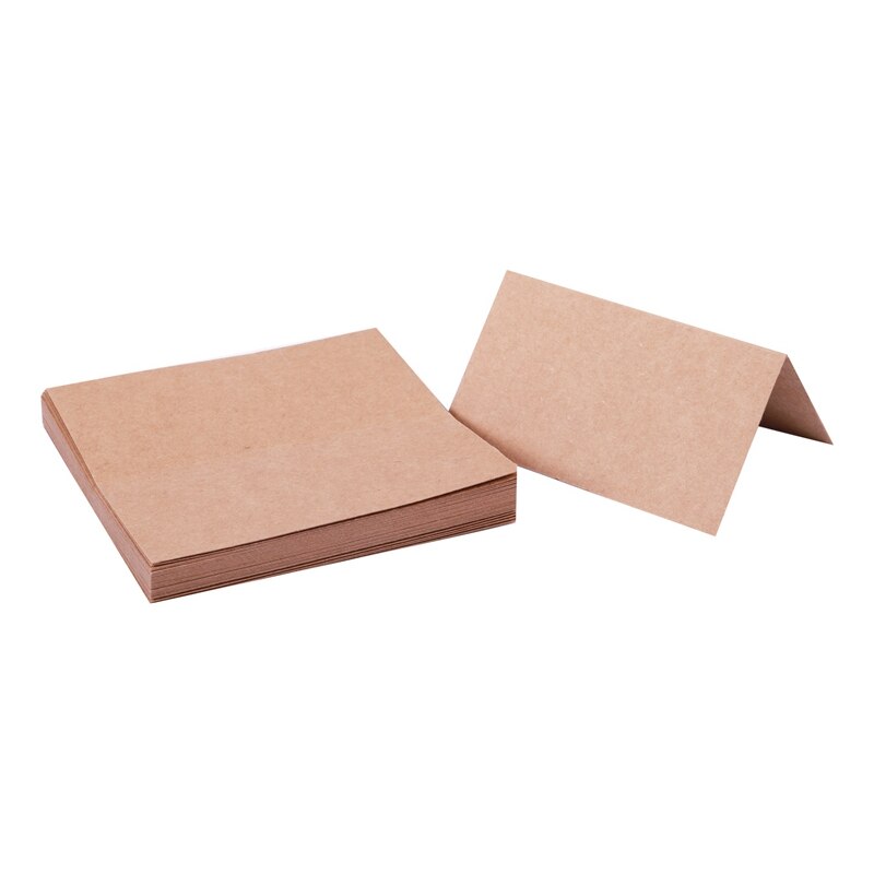 Css 30Pcs Tafel Naam Card Stand Houder Met 35Pcs Kraft Plaats Kaarten Bulk Voor Bruiloft Of Home Party tafel Nummer Teken, rustieke Tab