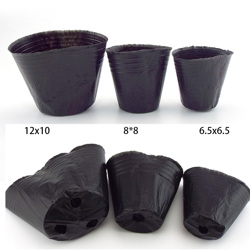 50/100 6/8/12cm plant grow pot gardening Nursery Cups planter Starters garden flower planter plastic pots Herb vegs Home tools