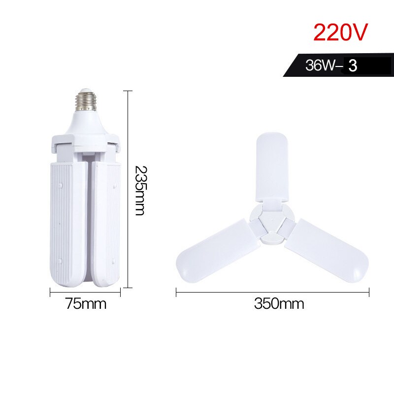 Vervormbare led garage lampen plafond armatuur thuis winkel werkplaats lamp ali 88: F