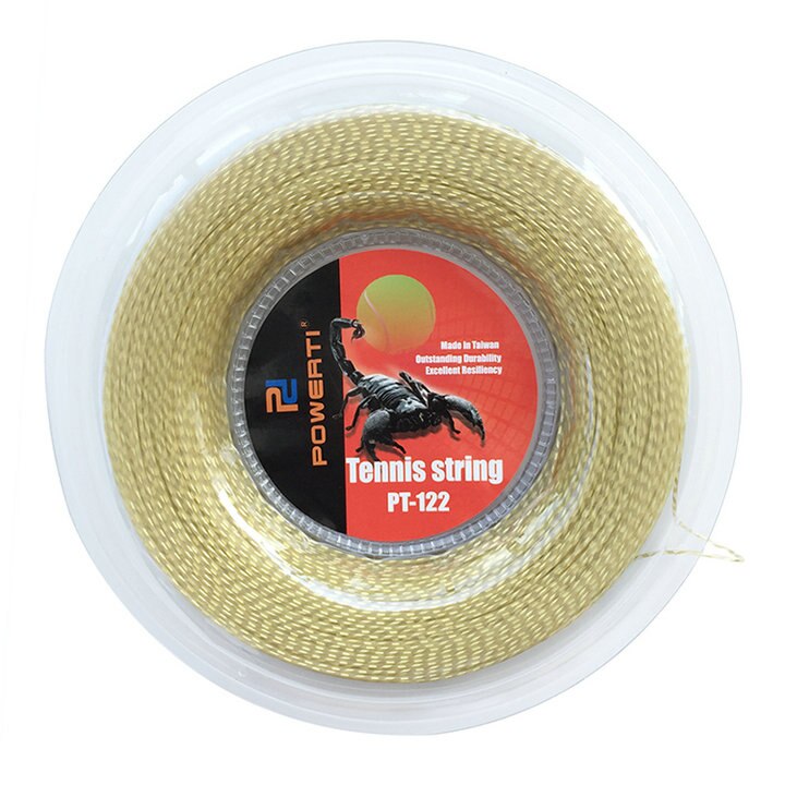 POWERTI 1,30mm Nylon Draht Weichen Tennis String 200m Reel Durable Tennis String Schläger Sport Training String PT122: Gelb