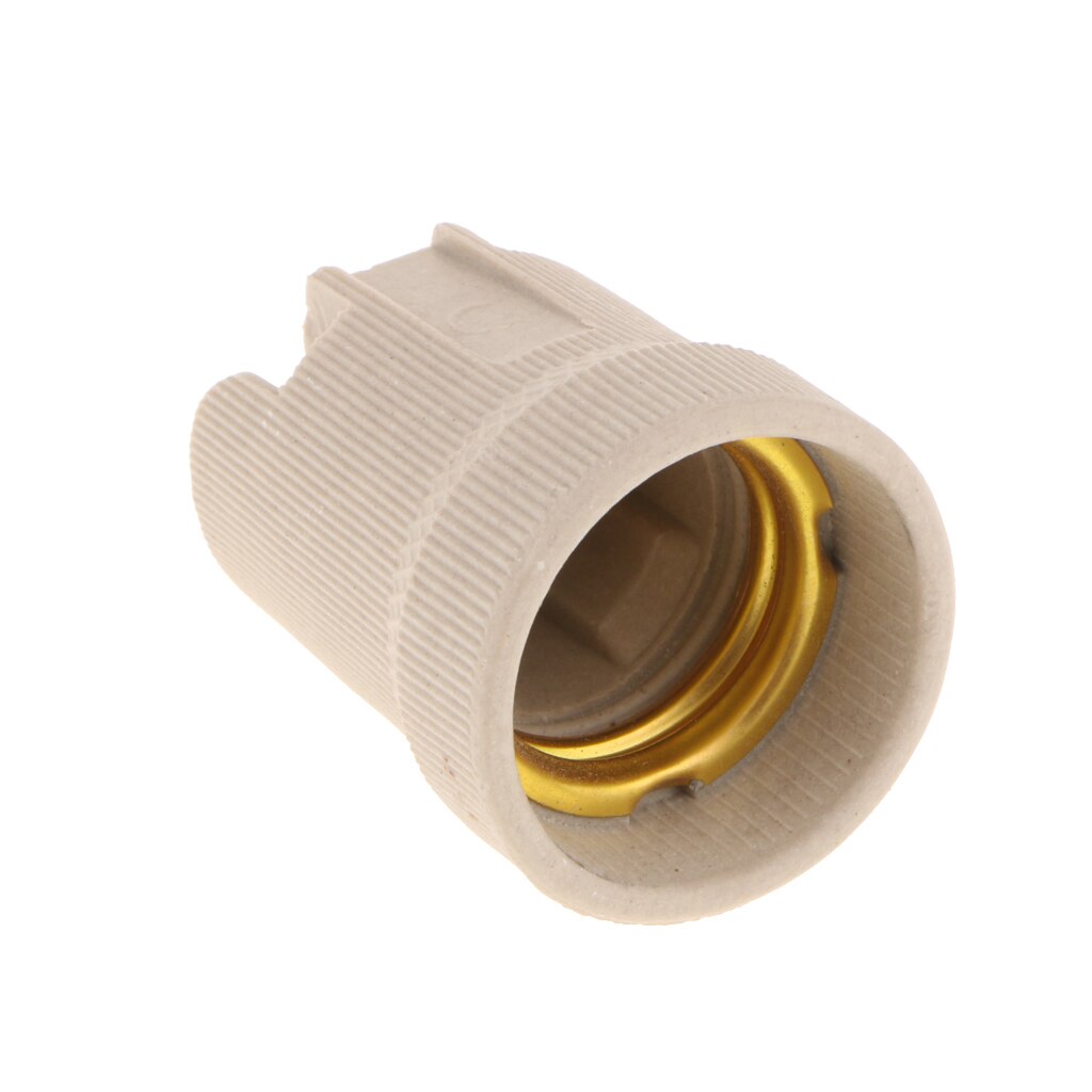 Ceramic E27 Light Bulb Socket, Lamp Holder Adapter AC 110-220V