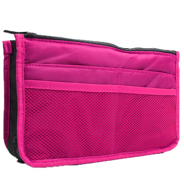 Delle donne Sacchetto Cosmetico di Grande Inserto Dell'organizzatore Della Borsa di Trucco Del Sacchetto Multi Funzionale Delle Donne Cosmetico di Immagazzinaggio di Borse Da Viaggio: Rose Red