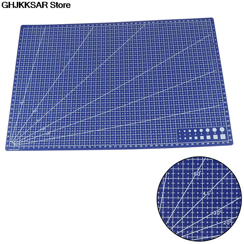 1Pc A3 Pvc Rechthoekige Snijden Mat Grid Line Tool Plastic 45Cm X 30Cm