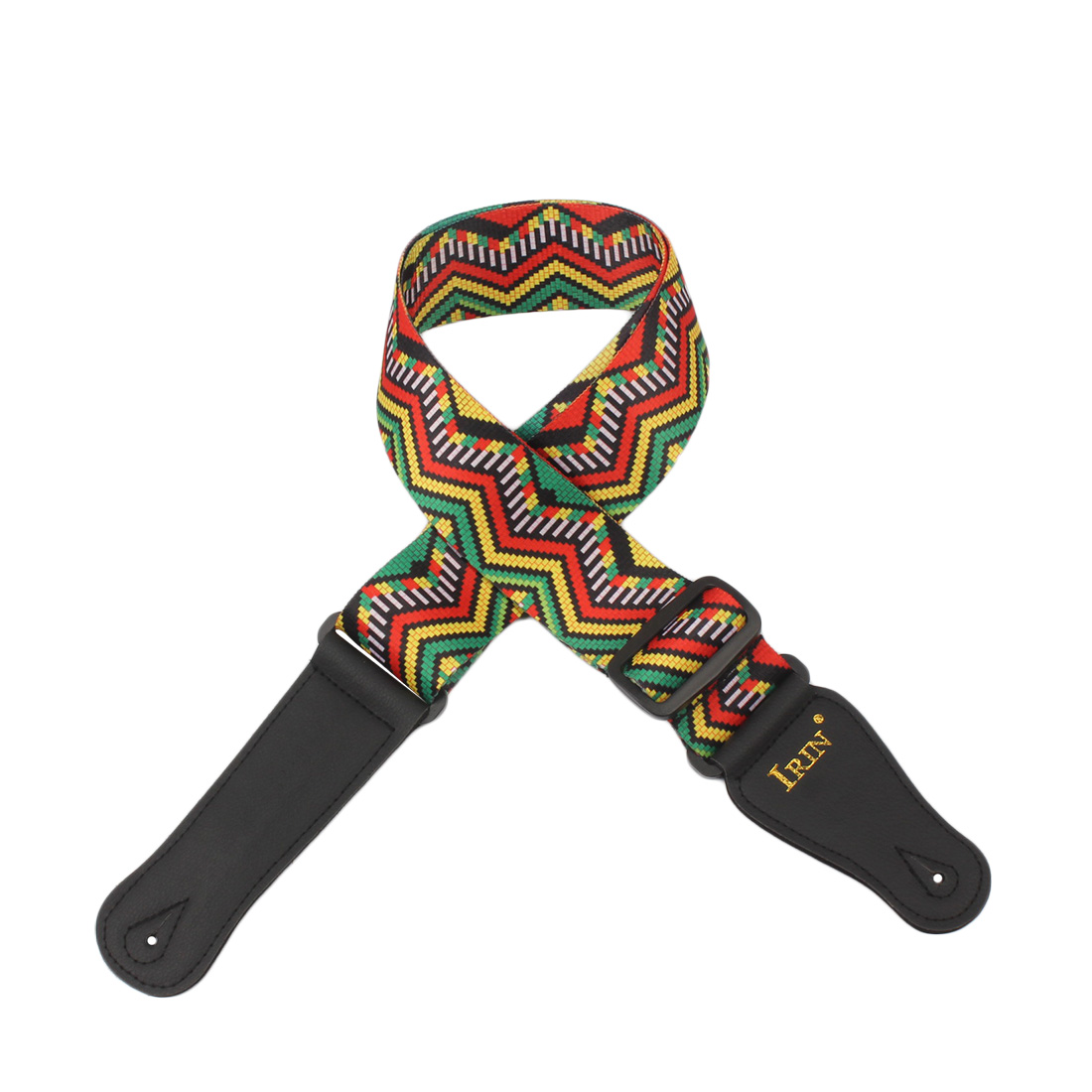 Verstelbare gitaarband Polyester Hoogwaardige bedrukking Etnische stijl Puur katoen Borduurinstrument Gitaaraccessoires: Roze