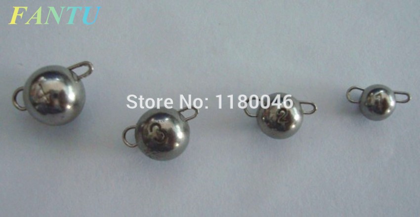FANTU High Purity 97% Wolfram Cheburashka Fishing Sinkers 5pcs Tungsten Weight Cheburashka Plain Color