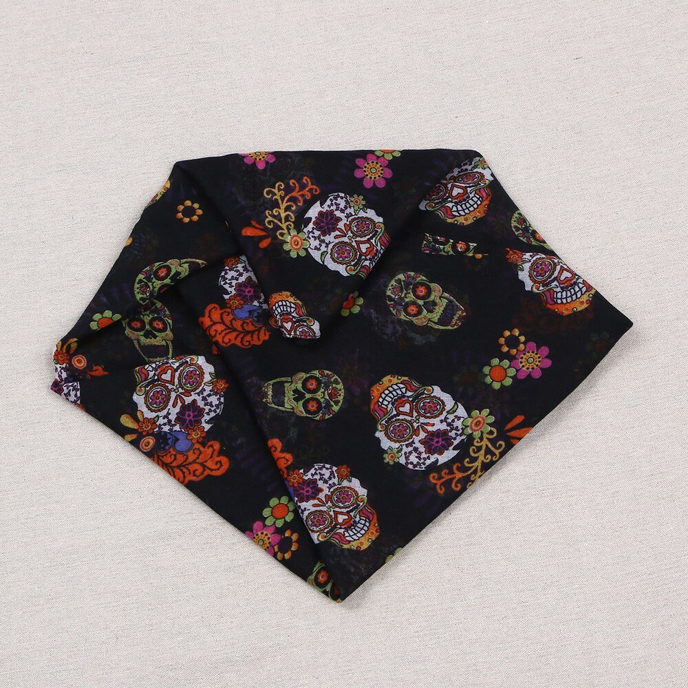 Foulard imprimé de squelette drôle, châle décoratif pour fête de Festival: Default Title