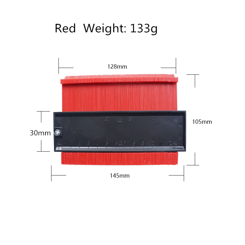 Règle incurvée pour compteur de Contour irrégulier, Instrument en plastique, modèle de Proportion, courbure, stratifié, outil à main universel