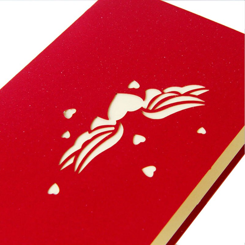 3D Pop Up Card Heart to Heart Anniversary Valentine Birthday Thank You Christmas