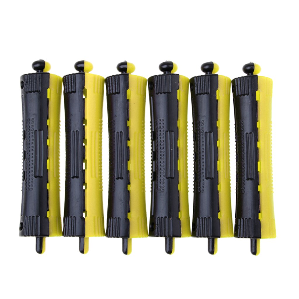 Lots 6 Pieces Assorted Sized Plastic Cold Wave Perm Rod Hair Hairdressing Curler Styling DIY Curling Rollers Set